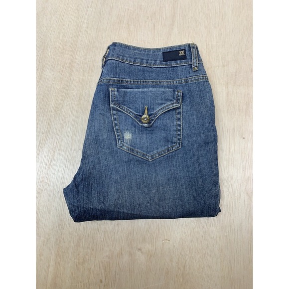 Simply Vera Wang Womens Jeans Size 6 Approx 30x26‎ Blue Denim Straight Leg - Picture 4 of 9